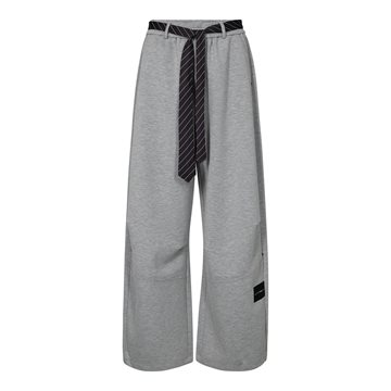 Haute L' Amitié - Maxi Split Tie Pant - Grey Melangé